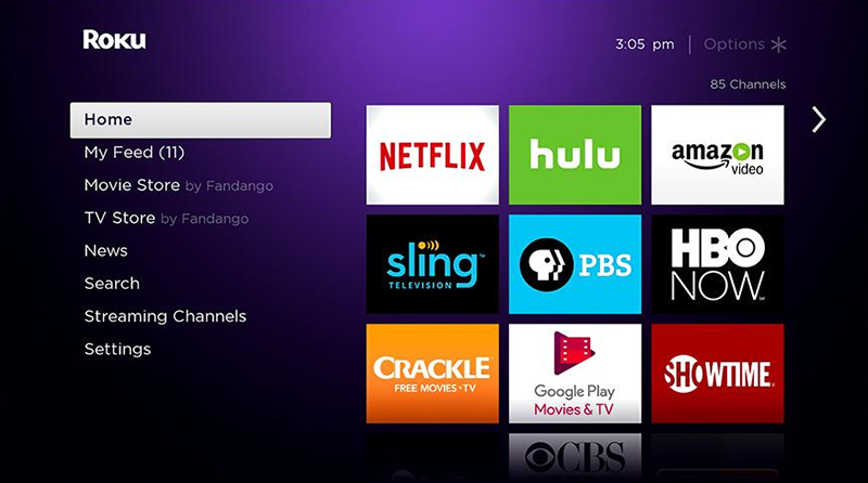 Roku screenshot